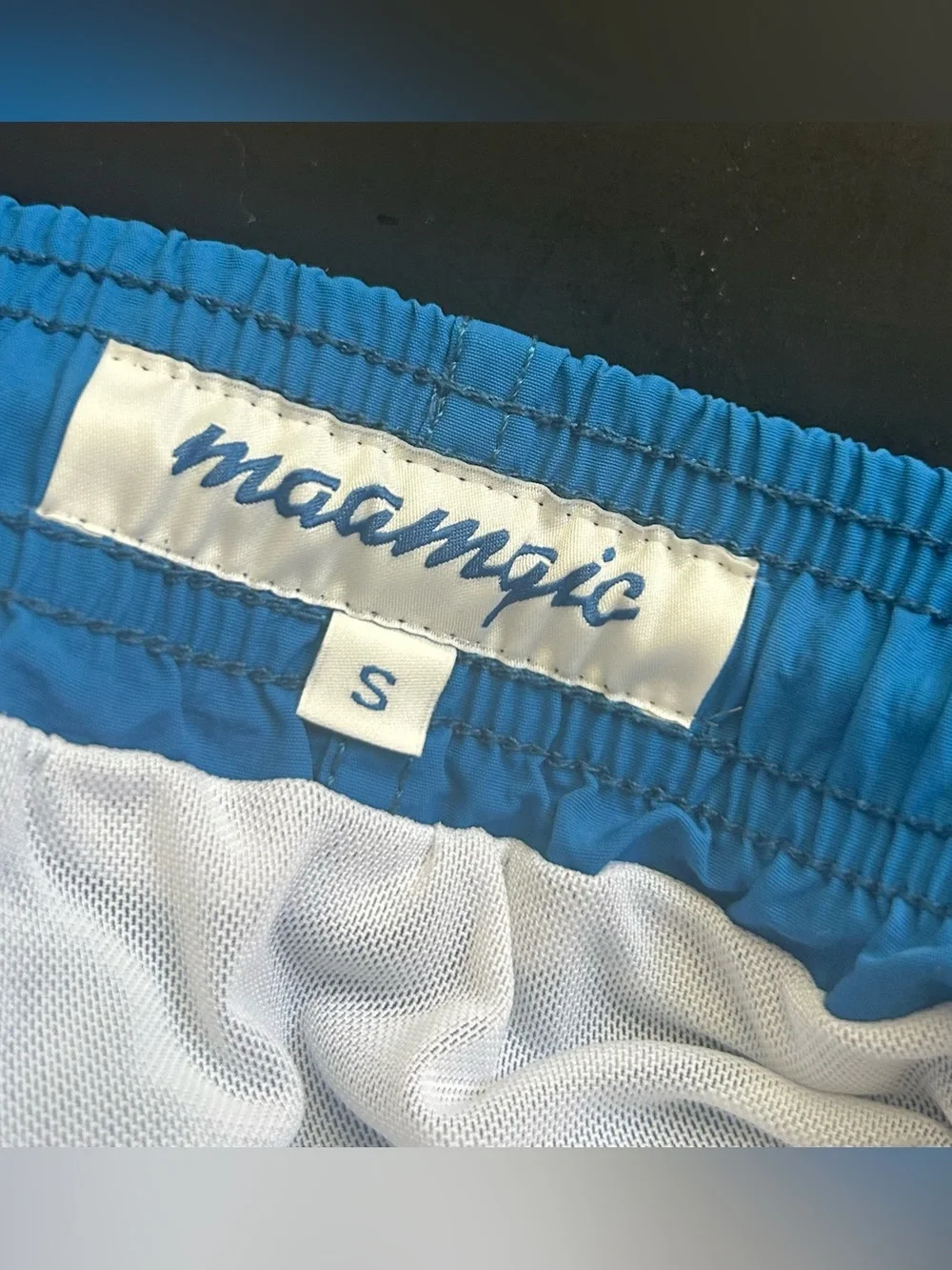 Maamgic Men's Blue Quick Dry Swim Trunks